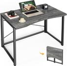 Mesa dobrável para computador Huuger 80 cm, cinza