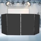 Mesa Dobrável para DJ DUTTIETY 4 Painéis 71x119cm Preta