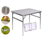 Mesa Dobrável Portátil 90cm Reta Resistente Robusta Praia Camping Pesca Casa Domus Vita