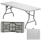 Mesa Dobrável Portátil Vira Maleta 1.80m Camping Praia