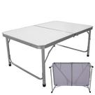 Mesa Dobrável Portátil Vira Maleta 90cm Camping Praia