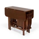 Mesa Dobrável Prática 4 Cadeiras Quadrado Imbuia Bar Cozinha Mesa Dobrável Prática 4 Cadeiras Quadrado Imbuia Bar Cozinha