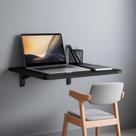 Mesa Dobrável Preta 66x35cm - Para Estudo, Trabalho ou Jantar - Praticidade no Seu Dia a Dia!