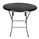 Mesa Dobrável Redonda 80cm Para Restaurante, Bar, Camping, Eventos