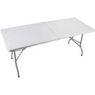 Mesa Dobrável Retangular, 180 cm, Branca, Vonder OstenVonder
