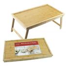 Mesa Dobrável Servir Café Da Manhã Cama Bandeja Bambu - Clink