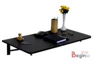 mesa dobrável suporte com trava de segurança 80x40x1,5 cm