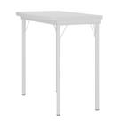Mesa Dobrável Tampo Branco Tubos Brancos Carraro