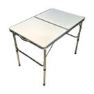 Mesa Dobrável Vira Maleta Com Alça Portátil 90x60cm Luvinco Branco