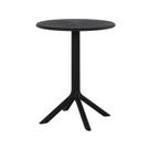 Mesa Drops Jardim Preta 60cm
