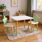 Mesa e 2 Cadeiras Infantil Estrela Kit Livro Educativo
