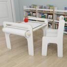 Mesa e Cadeira Infantil Educativa Evolutiva Montessori -Cool - Branco