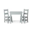 Mesa e cadeiras Melissa & Doug Wooden Grey Kids 3-8 anos