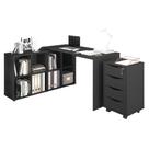 Mesa e Gaveteiro para Escritório Haarlem Preto