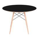 Mesa Eames Eiffel Redonda 90cm - Preta