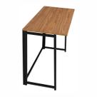 Mesa ecrivaninha estudo escritorio dobravel ciplafe link tubo preto fosco 0,80m x 0,45m tampo madeira bp laminado