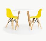 Mesa Eiffel 60 cm Infantil 2 Cadeira Eiffel infantil