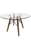 Mesa Eiffel 70cm eiffel charles eames Vidro Temperado Bar