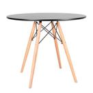 Mesa Eiffel Preta 90cm