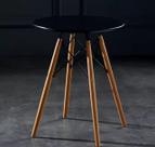 Mesa Eiffel Preta 90cm