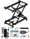 Mesa elevatória tesoura elétrica DIHOOL 136 kg com controle remoto WiFi Mesa elevatória tesoura elétrica DIHOOL 136 kg com controle remoto WiFi