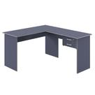 Mesa em L com Gaveta Mantel Azul Mesa em L com Gaveta Mantel Azul