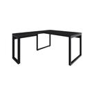 Mesa Em L Diretor 150x160x75cm Yon Preto Preto