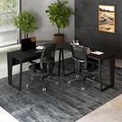 Mesa em L Escritório 180cm x 180cm Pés Metal F5 Office Mesa em L Escritório 180cm x 180cm Pés Metal F5 Office