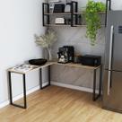 Mesa Em L Industrial para Escritório Versatilidade para Quarto e Versatilidade Gamer