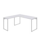 Mesa Em L Kuadra Diretor 150x150x75cm Branco Chess - Branco Chess -
