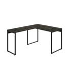 Mesa Em L Kuadra Office 120x150x75cm Carvalho Dark - Carvalho Dark -