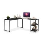 Mesa Em L Office Em Mdf Estilo Insdustrial Klm Store Preto Mesa Em L Office Em Mdf Estilo Insdustrial Klm Store Preto