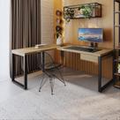 Mesa em L Presidente C/01 Gav. 190x160x75cm Yon