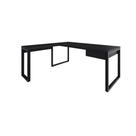 Mesa Em L Presidente C-01 Gav. 190x160x75cm Yon Preto Preto