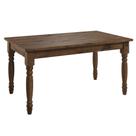 Mesa em Madeira Maciça com Pés Torneados Walnut Mesa em Madeira Maciça com Pés Torneados Walnut
