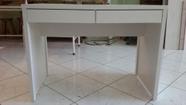 Mesa Em Mdf 15 Mm Branco Com 2 Gavetas Jogo