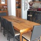 Mesa em U de Demolição com Pés Recuados Made Wood