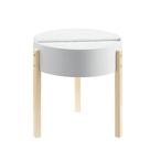 Mesa Ergode Bodfish Mesa redonda com armazenamento oculto