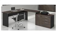 Mesa Escritório 1,20 + Balcão 1pt 3gv Web30 Marsala / Preto