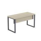 Mesa Escritório 1340x600x750mm M1340pe40tub Castanheira Natural/Grafito
