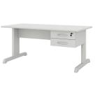 Mesa Escritório 1,500,60m c/ Gavetas CINZA/CINZA - 53082