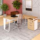 Mesa Escritório 1,50m Gaveteiro 3 Gavetas e Chave F5 Office