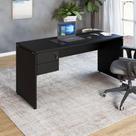 Mesa Escritório 160cm x 70cm Pé Painel Gaveteiro 2 Gav. F5