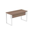 Mesa Escritório 1700x700x750 M170/70pe40tub Walnut/Branco