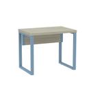 Mesa Escritório 900x600x750mm M900pe40tub Castanheira natural/Azul Dali