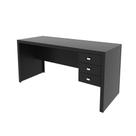 Mesa Escritório com 3 Gavetas ME4113 Preto - Tecno
