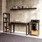 Mesa Escritório com Estante Mesa de Apoio e Prateleiras MDF