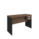 Mesa Escritório com gavetas 1,200,60m Incoflex Nature/Preto