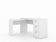 Mesa Escritório de Canto com 3 gavetas ME4101 Branco - Tecno
