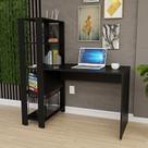 Mesa Escritório Escrivaninha 1,20m Com Prateleiras Netmobil